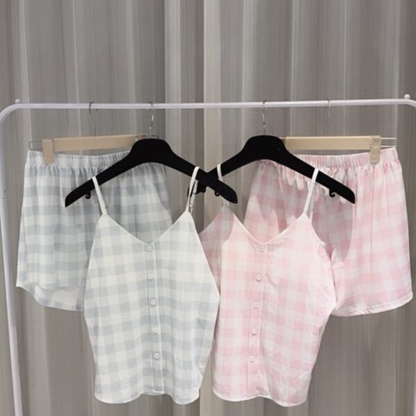 -5度冰皮QQ格子居家服