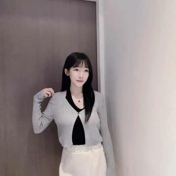 氣質掛脖假兩件