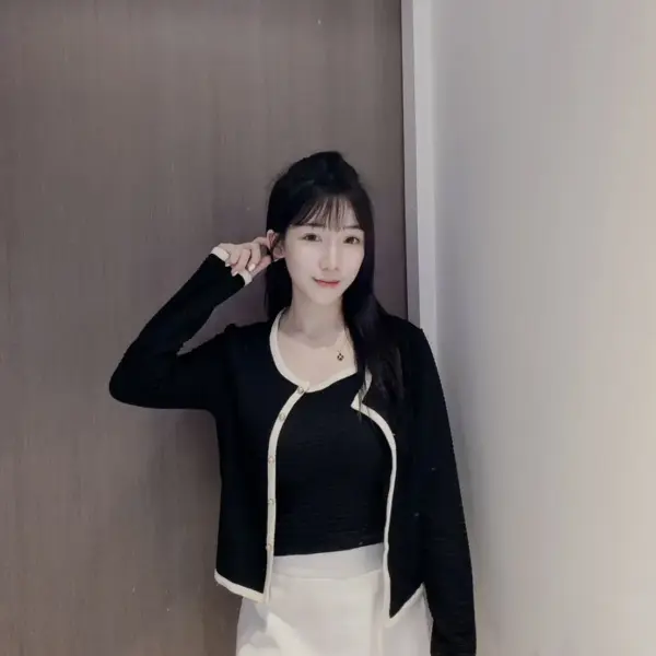 小香風金釦兩件套（小可愛+外套）