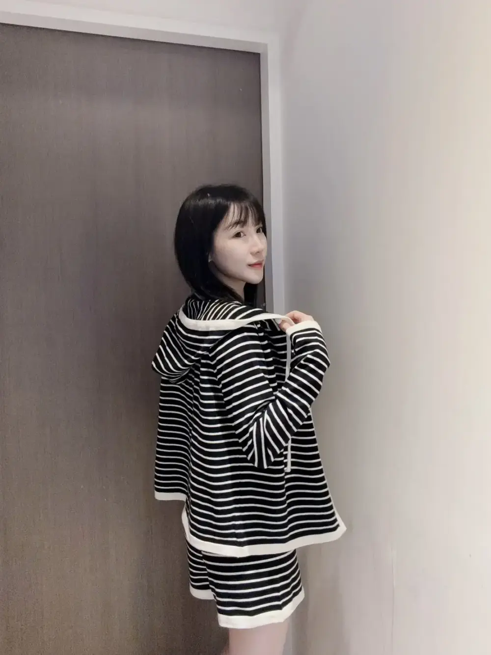 超親膚條紋三件套