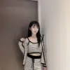 超親膚條紋三件套
