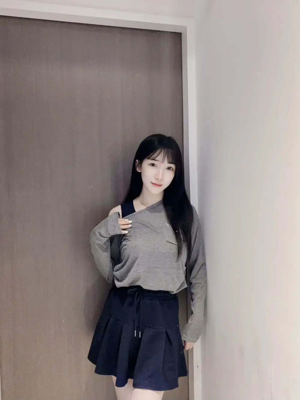 休閒百褶套裝三件組